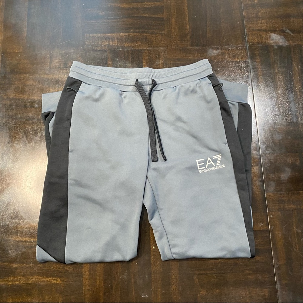 EA7 Emporio Armani Gray Sweatpants Size S - Picture 1 of 11